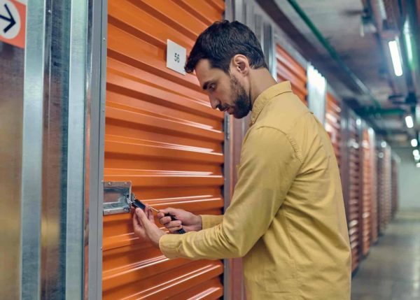 Man unlocks self-storage unit